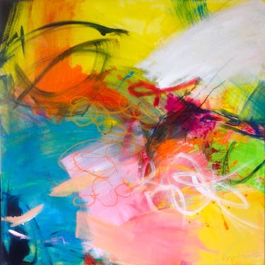 Original Abstract Expressionism Abstract Paintings by Anna Hryniewicz