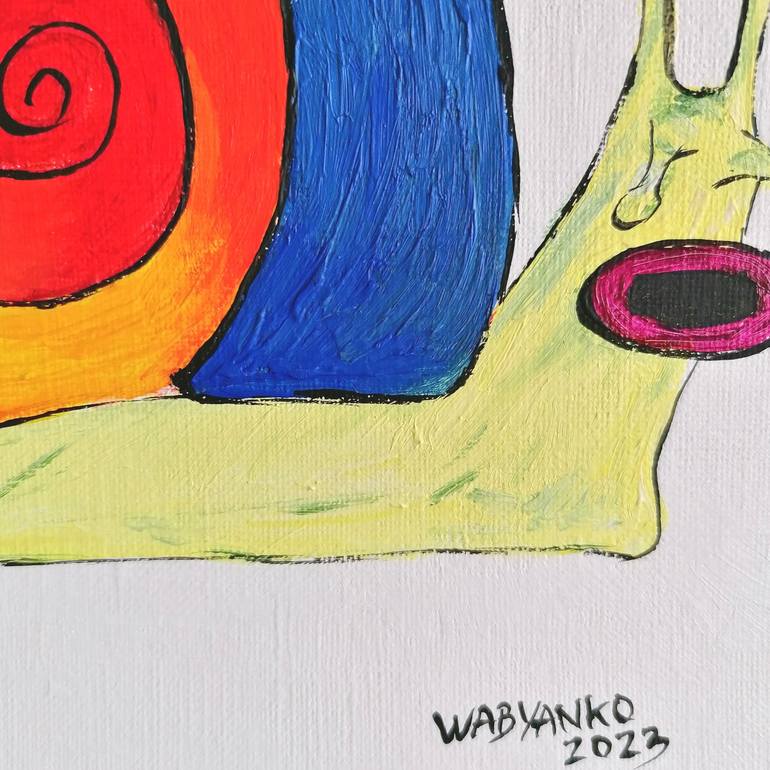 Original Pop Art Animal Painting by Artist Wabyanko