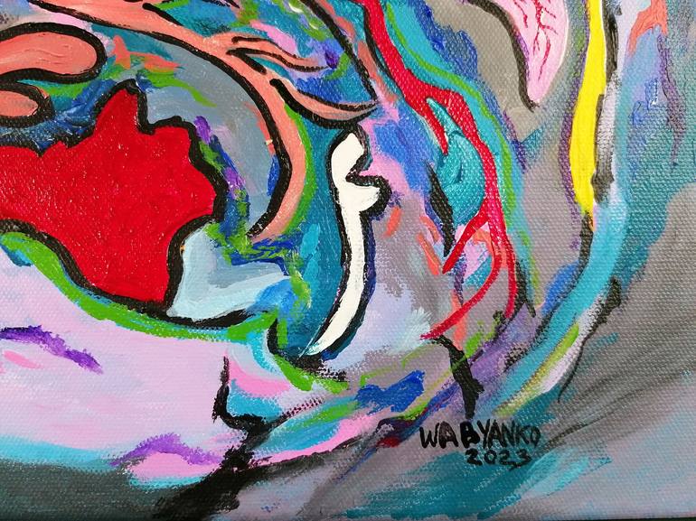 Original Abstract Painting by Artist Wabyanko