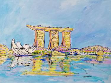 Print of Impressionism Architecture Paintings by Artist Wabyanko