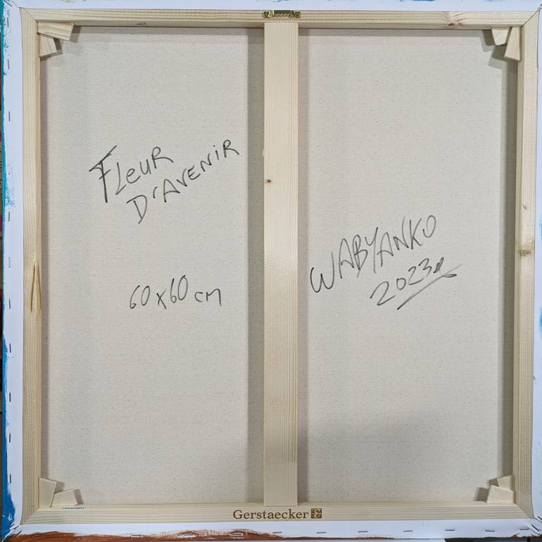 Original Abstract Floral Painting by Artist Wabyanko