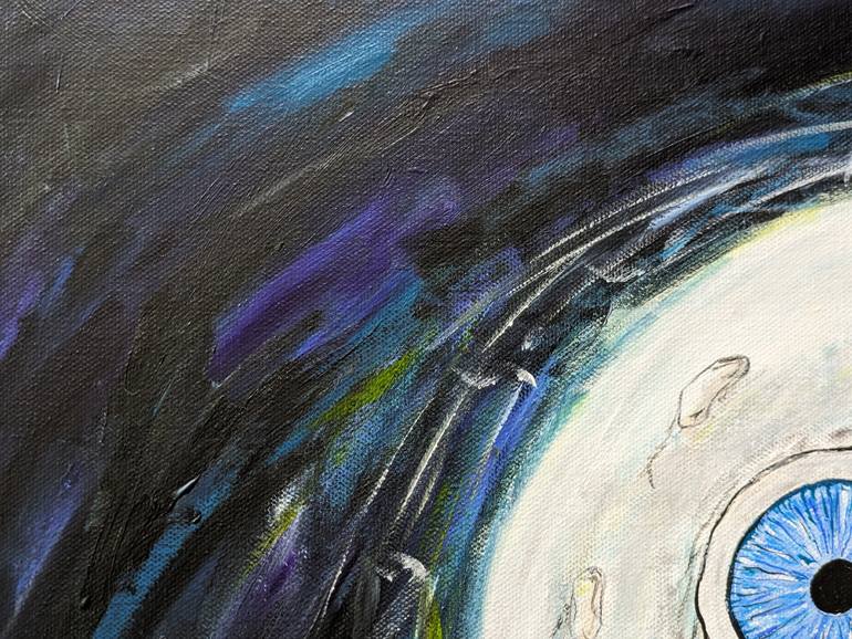 Original Abstract People Painting by Artist Wabyanko
