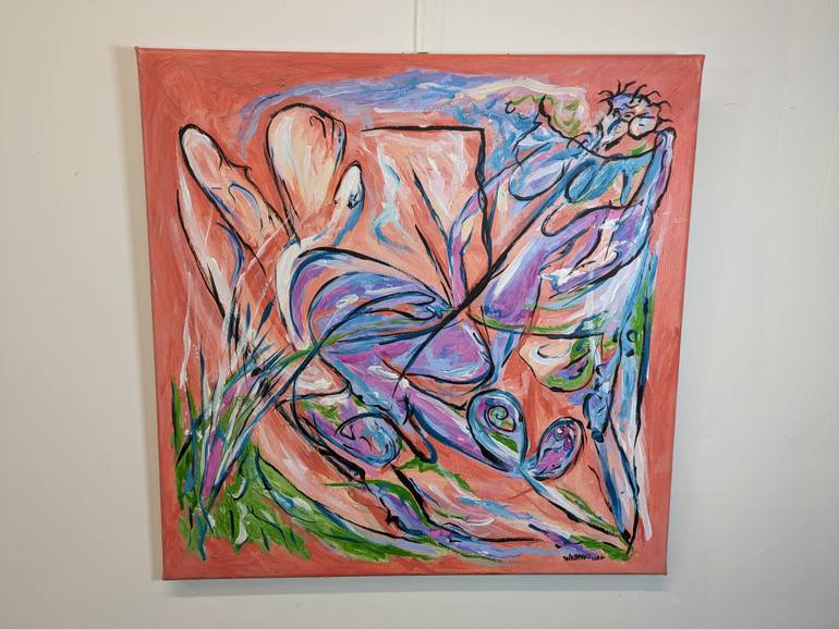 Original Abstract Expressionism Abstract Painting by Artist Wabyanko