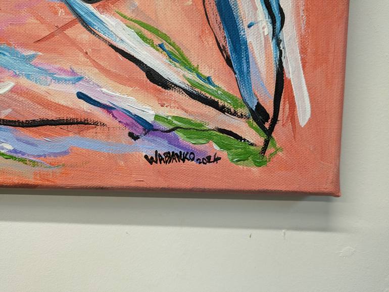 Original Abstract Expressionism Abstract Painting by Artist Wabyanko