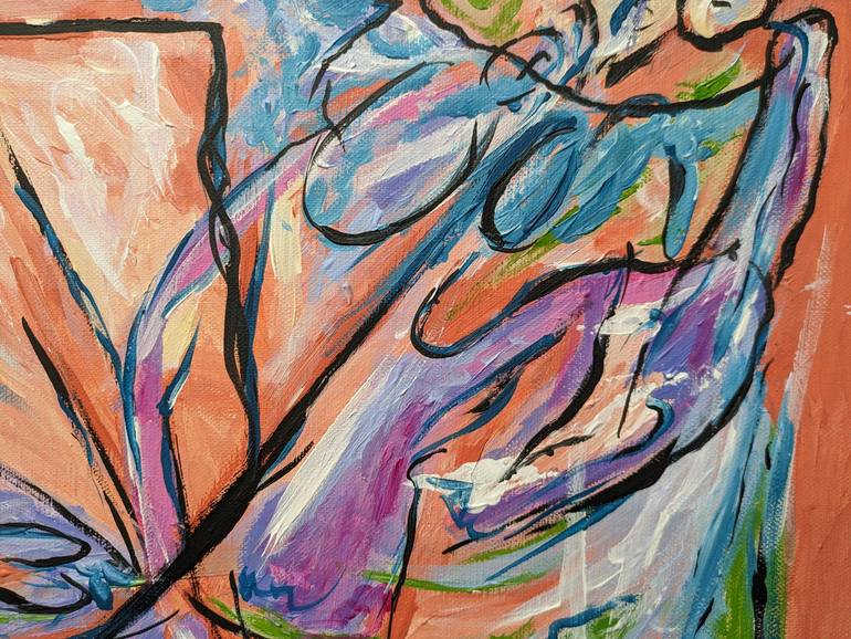 Original Abstract Expressionism Abstract Painting by Artist Wabyanko