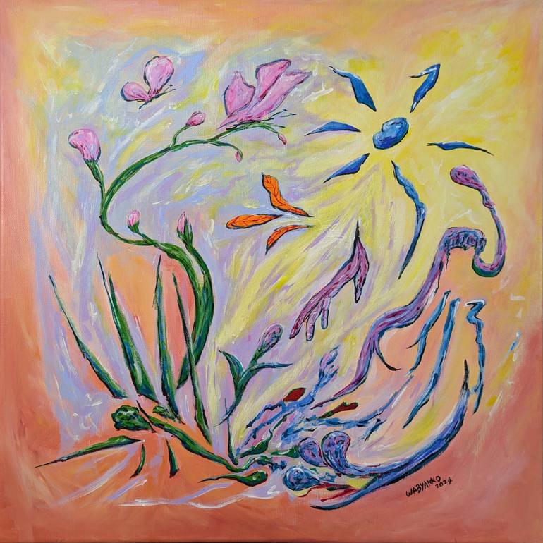 Original Fine Art Abstract Paintings by Artist Wabyanko