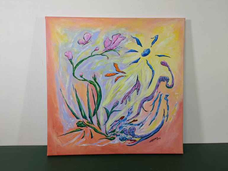 Original Abstract Expressionism Abstract Painting by Artist Wabyanko