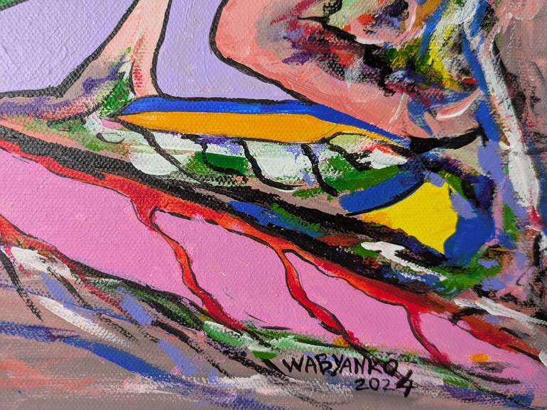 Original Abstract Expressionism Abstract Painting by Artist Wabyanko