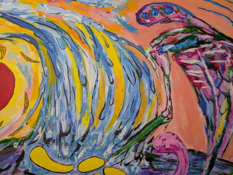 Original Abstract Nature Painting by Artist Wabyanko