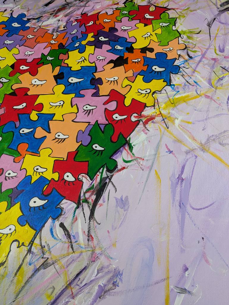 Original Abstract Nature Painting by Artist Wabyanko