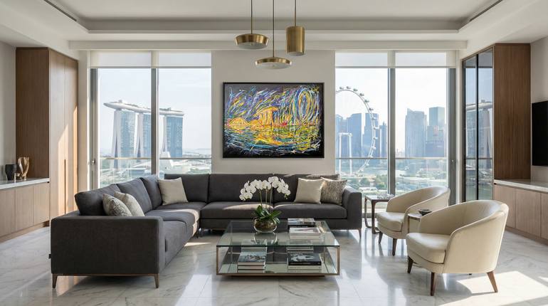 Original Figurative Cities Painting by Artist Wabyanko