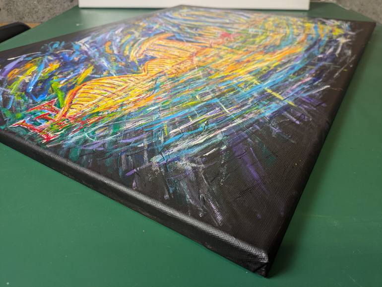 Original Figurative Cities Painting by Artist Wabyanko