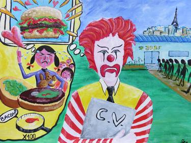 Original Illustration Humor Paintings by Artist Wabyanko