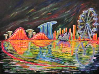 Print of Abstract Expressionism Cities Paintings by Artist Wabyanko