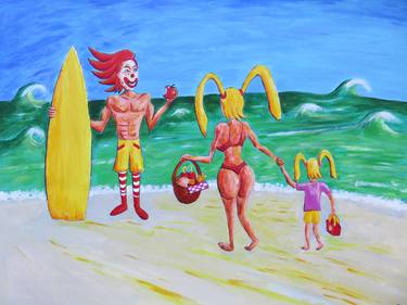 Original Humor Paintings by Artist Wabyanko