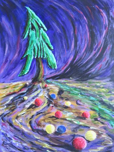 Print of Surrealism Tree Paintings by Artist Wabyanko