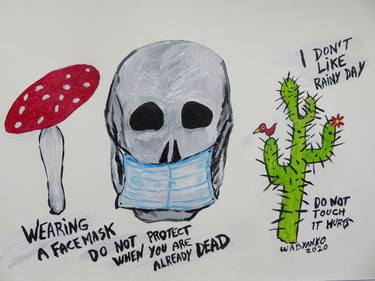 Mask do not Protect Dead Skull from Virus thumb