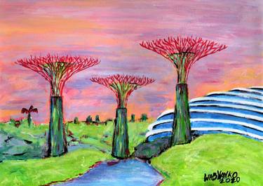 Original Garden Paintings by Artist Wabyanko