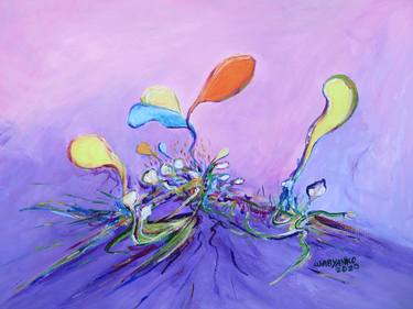Abstract Balloons violet thumb