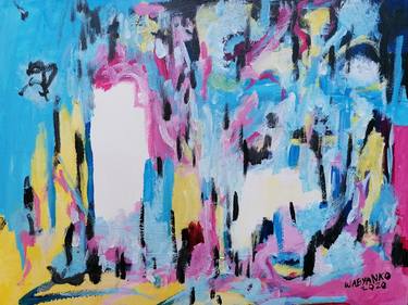 Original Abstract Expressionism Abstract Paintings by Artist Wabyanko