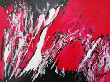 Original Abstract Expressionism Abstract Paintings by Artist Wabyanko