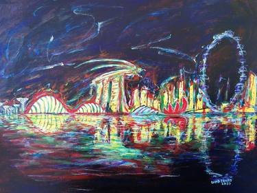 Print of Abstract Expressionism Cities Paintings by Artist Wabyanko