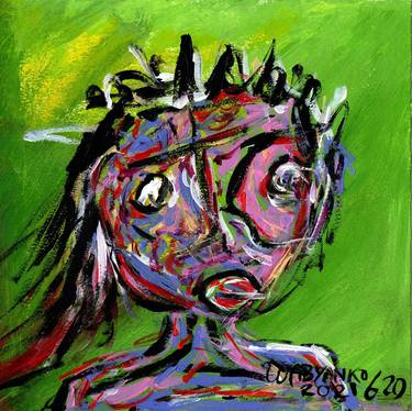 Original Abstract Portrait Paintings by Artist Wabyanko