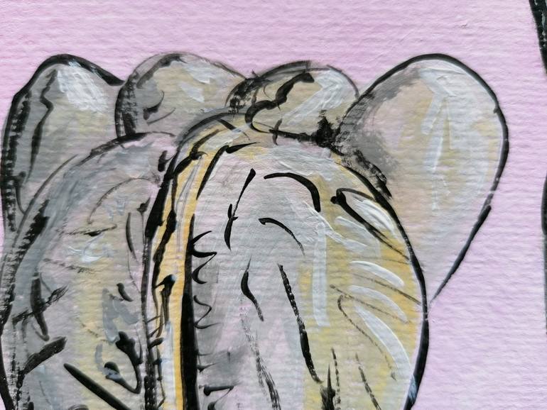 Original Figurative Animal Painting by Artist Wabyanko