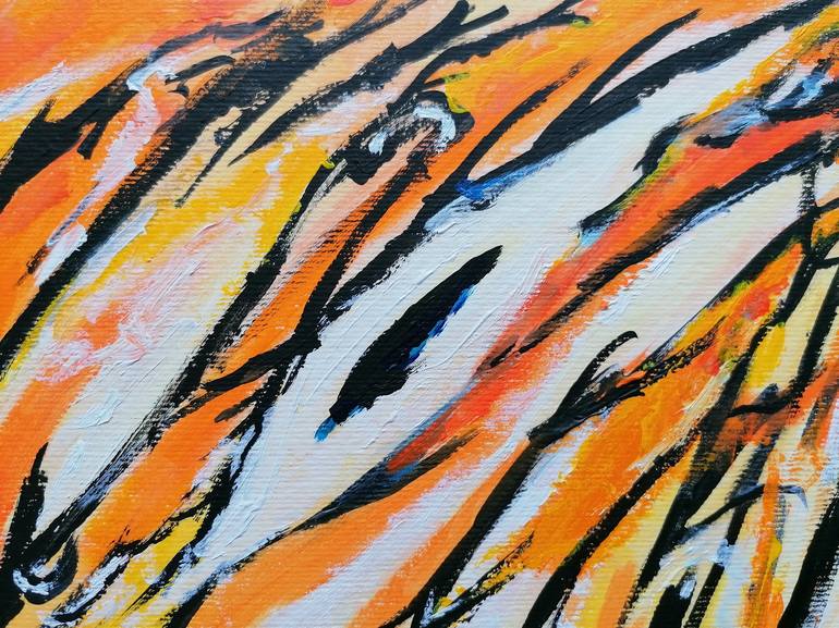 Original Abstract Expressionism Abstract Painting by Artist Wabyanko