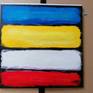 Abstract Artwork painting in the Studio