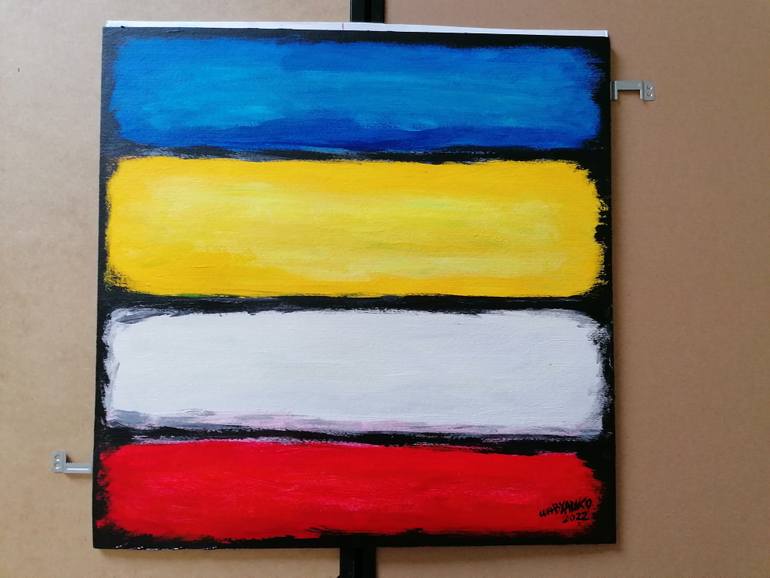 Original Abstract Expressionism Abstract Painting by Artist Wabyanko