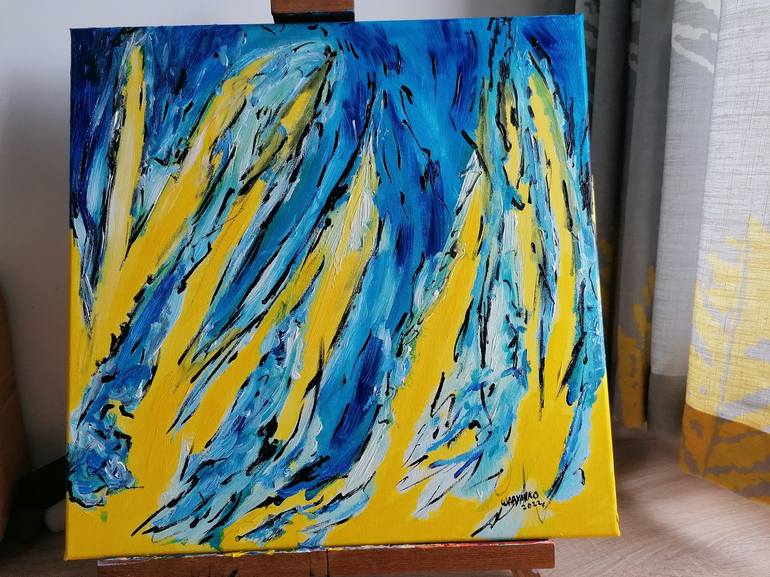 Original Abstract Painting by Artist Wabyanko