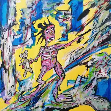 Original Expressionism Children Paintings by Artist Wabyanko