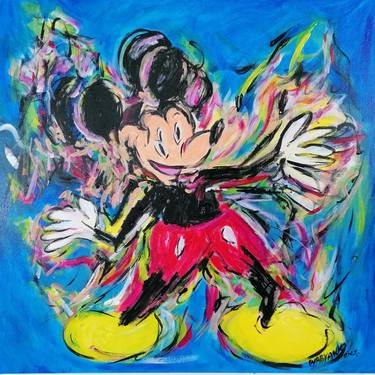 Original Abstract Cartoon Paintings by Artist Wabyanko