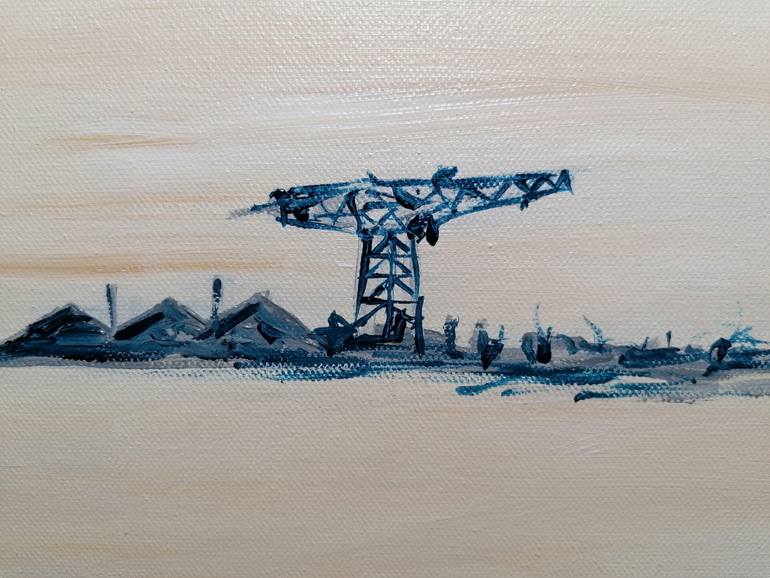 Original Abstract Seascape Painting by Artist Wabyanko