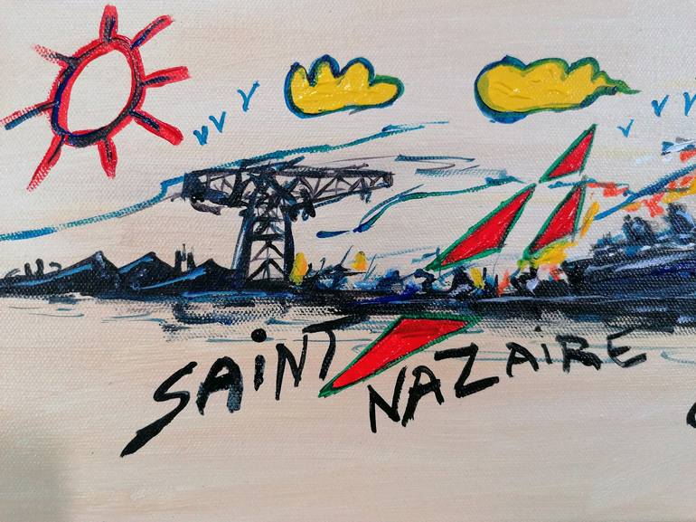 Original Boat Painting by Artist Wabyanko