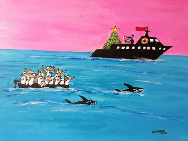 Original Figurative Political Paintings by Artist Wabyanko