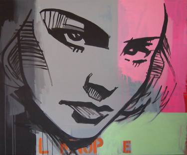 Original Contemporary Pop Culture/Celebrity Painting by tracy hamer