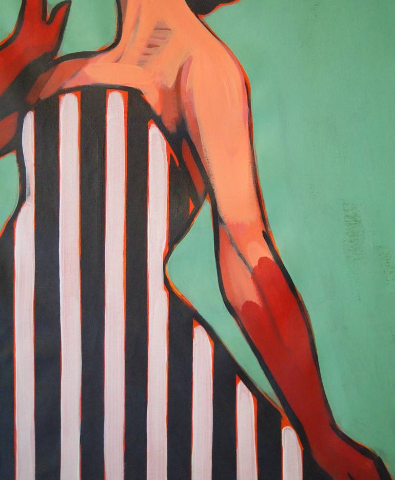 Original Figurative Fashion Painting by Tracy Hamer
