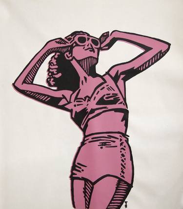 Original Contemporary Beach Paintings by Tracy Hamer