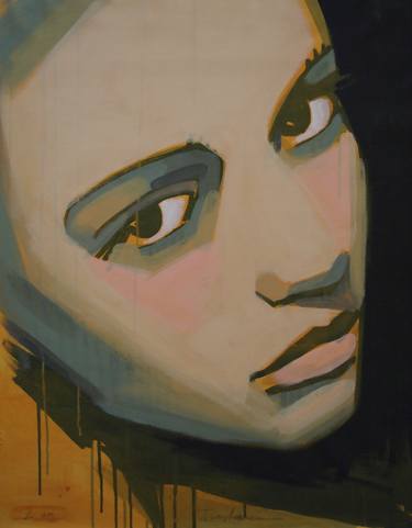 Original Expressionism Women Paintings by tracy hamer
