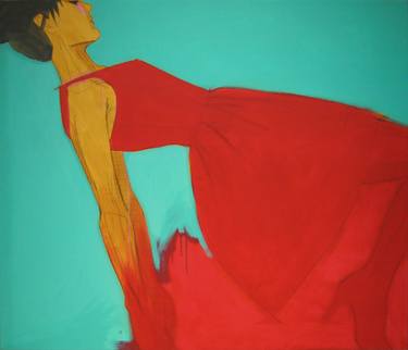 Original Figurative Women Paintings by tracy hamer