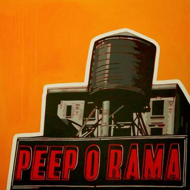 Original Pop Art Architecture Paintings by tracy hamer