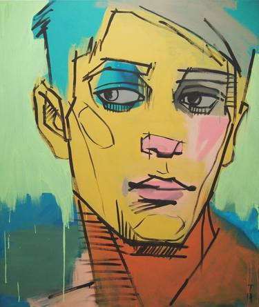 Print of Expressionism Portrait Paintings by tracy hamer
