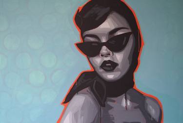 Original Fashion Paintings by tracy hamer