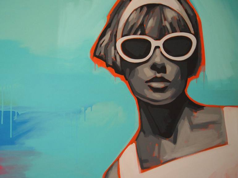 Original Pop Art Fashion Painting by tracy hamer