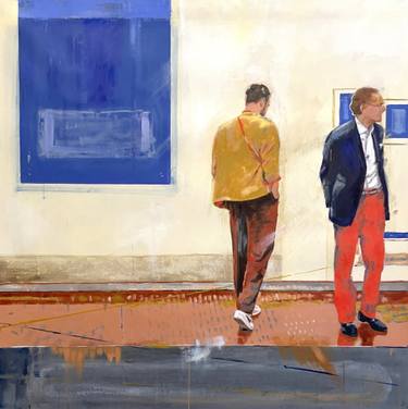 Original Figurative Interiors Paintings by Ursula Radel-Leszczynski