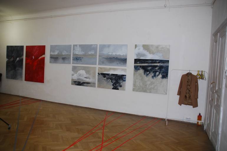 Original Abstract Landscape Painting by Ursula Radel-Leszczynski