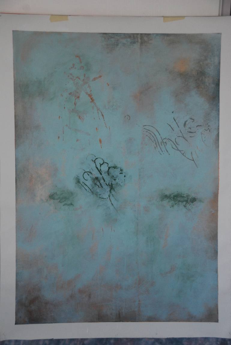 Original Abstract Painting by Ursula Radel-Leszczynski