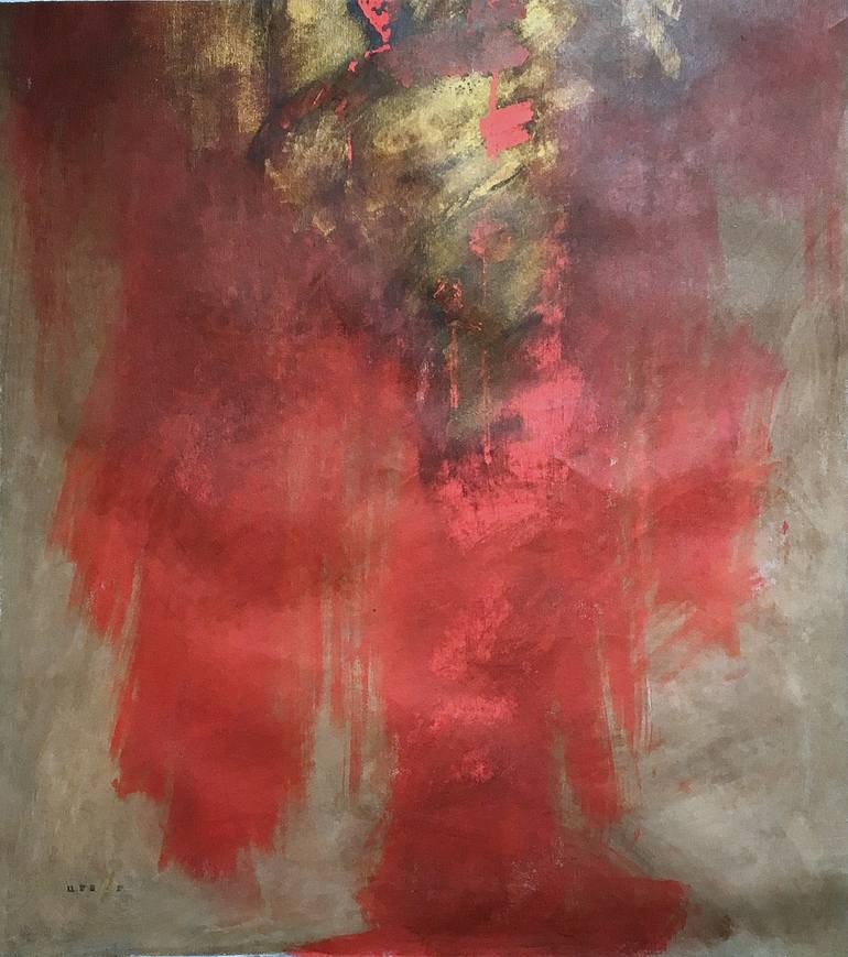 Original Abstract Expressionism Abstract Painting by Ursula Radel-Leszczynski